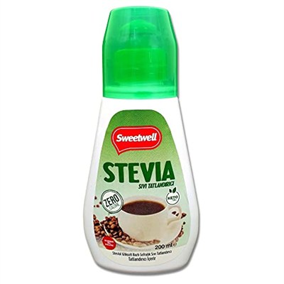 Sweetwell Stevia Sıvı Tatlandırıcı Sıfır Kalori 200 ML x 6 Adet