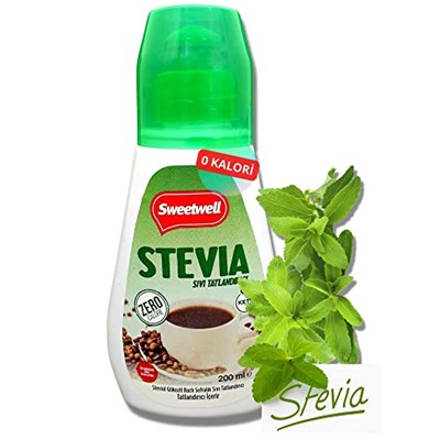 Sweetwell Stevia Sıvı Tatlandırıcı Sıfır Kalori 200 ML x 6 Adet