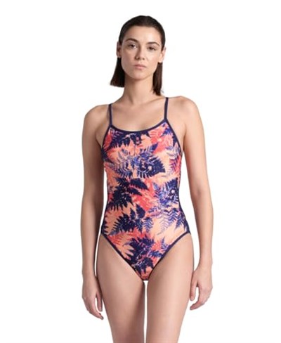 Swimsuit Challenge Back Reversible Kadın Mavi Yüzücü Mayo 005897700