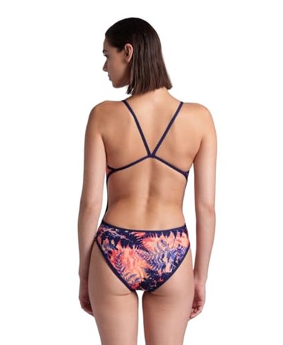 Swimsuit Challenge Back Reversible Kadın Mavi Yüzücü Mayo 005897700