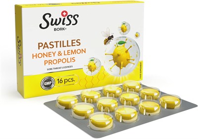 Swiss Bork Bal & Limon &Propolis Aromalı Pastil