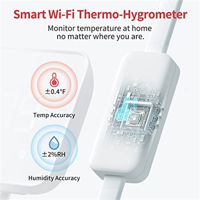 SwitchBot Hub2.0, WiFi Termometre Higrometre Olarak Çalışır, IR Uzaktan Kumanda, Akıllı Uzaktan Kumanda ve Işık Sensörü, SwitchBot Wi-Fi Bağlantısı (Destek 2.4GHz), Alexa ve Google Asistan ile Uyumlu