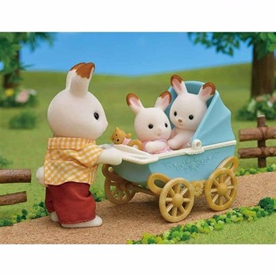 Sylvanian Families Çikolata Kulaklı İkiz Tavşan Bebek