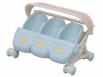 Sylvanian Families Üçüz Bebek Arabası