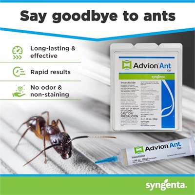 Syngenta - Advion Ant Gel Bait 4x30g Tüp, 4 Uç ve 4 Piston (60438)