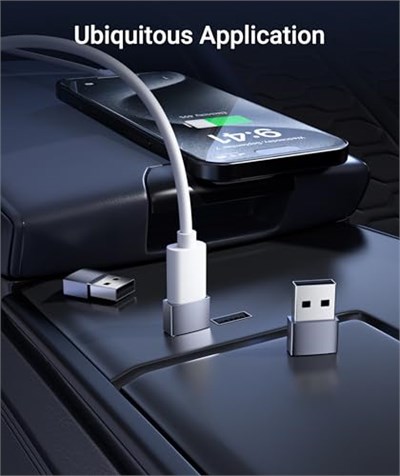 Syntech USB C Kadın - USB Erkek Adaptör 3lü Paket [Seyahat Olması Gerekenler, Alüminyum] USB C - USB Adaptörü, Tip C Şarj Kablosu Güç Dönüştürücü iPhone 17 16 15 Apple Watch AirPods CarPlay ile