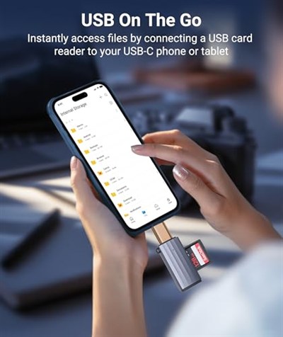 Syntech USB C - USB Adaptör [2 Paket] USB C Fiş USB 3 Soket Adaptör iPhone 15 Pro Max iMac iPad Mini/Pro 2021 MacBook Pro Air 2023 ve diğer Tip C Cihazlar ile Uyumlu, Altın