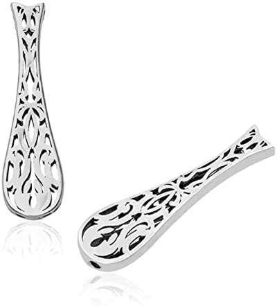 T5166 925 Ayar Gümüş Lale Desenli Tesbih İmamesi