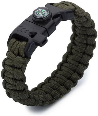 Tactical Paracord Çok Amaçlı 5i 1 Arada Kampçı Bileklik-1
