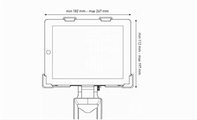 Tacx aksesuar Cycletrainer tablet için tutucu, siyah