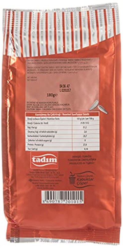 Tadım Klasik Ay Çekirdeği 180 gr 2li paket