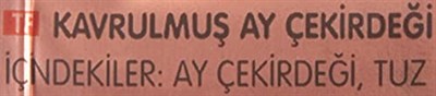 Tadım Klasik Ay Çekirdeği 180 gr 2li paket