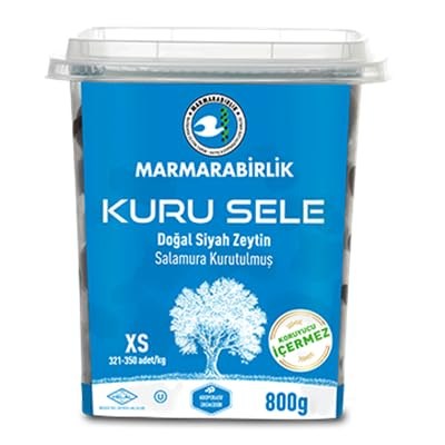 Tadim Marmarabirlik Kuru Sele Zeytin 800 gr x 6 ADET (321-350)