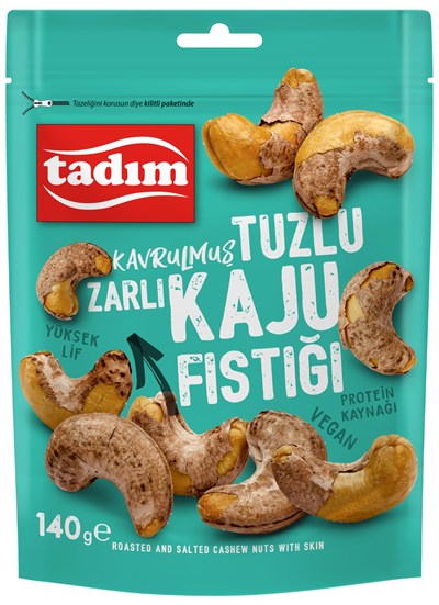 Tadım Zarlı Kavrulmuş Kaju 140 Gram