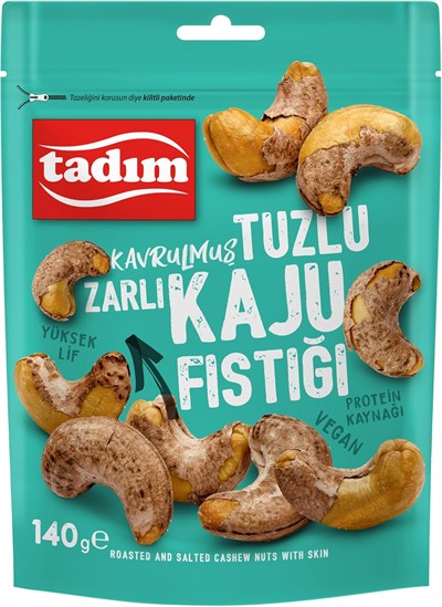 Tadım Zarlı Kavrulmuş Kaju 140 Gram