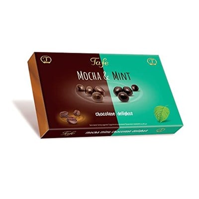 Tafe Mocha & Mint Çikolata Kaplı Kahve ve Nane Aromalı Lokum Draje 150 gr