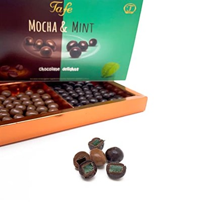 Tafe Mocha & Mint Çikolata Kaplı Kahve ve Nane Aromalı Lokum Draje 150 gr