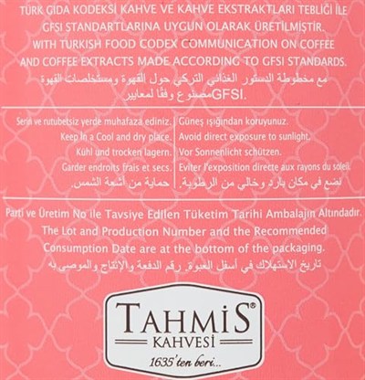Tahmis Dağ Çilekli Türk Kahvesi Orta Kavrulmuş 250 Gr