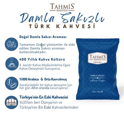 Tahmis Gurme Türk Kahvesi Seti 100 gr (DAMLAOSMANLIMENENGİÇ)