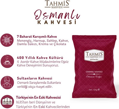 Tahmis Tek Paket Osmanlı Kahvesi 100 gr