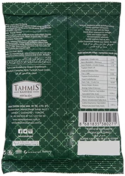 Tahmis Tek Paket Toz Menengiç Kahvesi 100 Gr