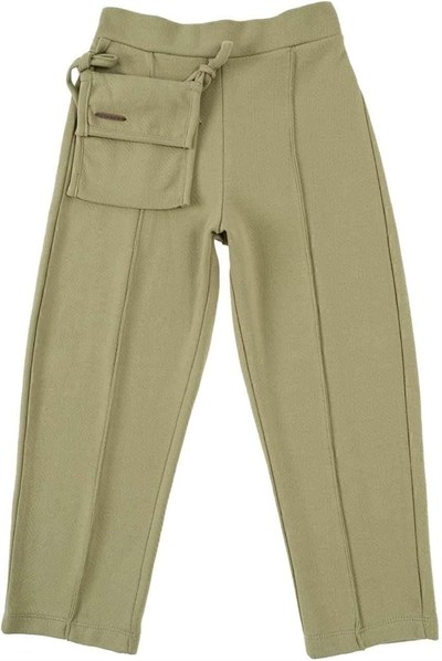 Takma Cepli Pantolon Çocuk Kiremit Organik Pamuk