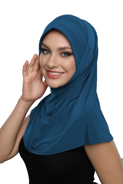 Takmatik Sade Hazır Türban Tesettür Havuz Bonesi Namaz Örtüsü