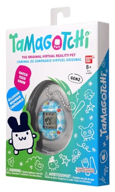 Tamagotchi Orijinal Sanal Bebek Çiçekli Kumaş Deseni