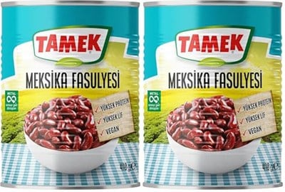 TAMEK HAŞLANMIŞ MEKSİKA FASULYESİ 410 g 2li paket