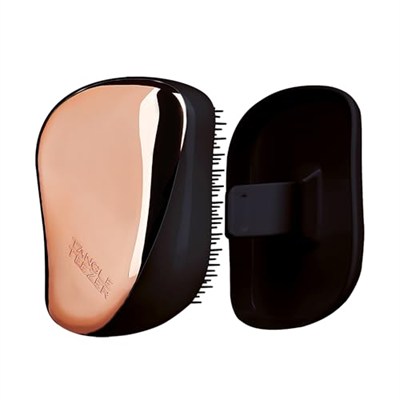 Tangle Teezer Compact Styler Rose Gold Black Saç Fırçası -Seyahat ve Çanta Boy Tarak