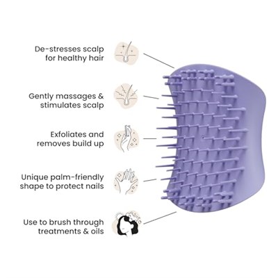 Tangle Teezer Scalp Brush Lilac Masaj & Saç Fırçası-Tarak Islak Kullanım