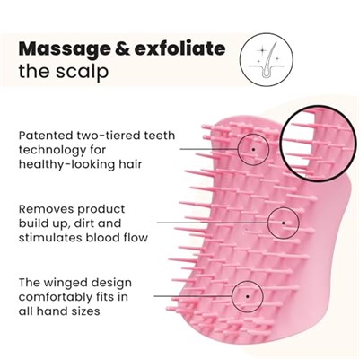 Tangle Teezer Scalp Brush Pink Masaj & Saç Fırçası - Islak Kuru Kullanım