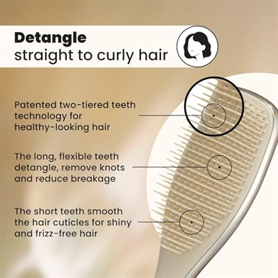 Tangle Teezer The Ultimate Detangler Chrome Champagne Gold Saç Fırçası