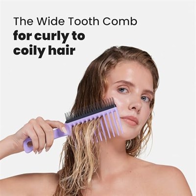 Tangle Teezer Wide Tooth Comb Kıvırcık Saçlar için Lila Saç Fırçası-Tarak