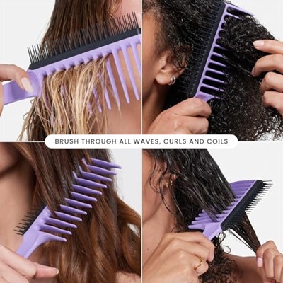 Tangle Teezer Wide Tooth Comb Kıvırcık Saçlar için Lila Saç Fırçası-Tarak
