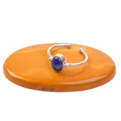 Taş Sandığı Lapis Lazuli Taşı Gümüş Yüzük - Ayarlamalı