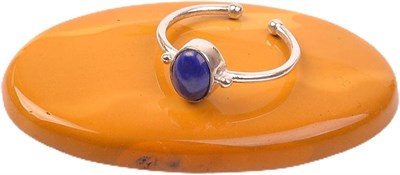 Taş Sandığı Lapis Lazuli Taşı Gümüş Yüzük - Ayarlamalı