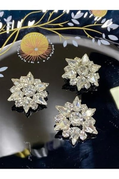 Taşlı Düğme Yıldız Model 3 Lü Set