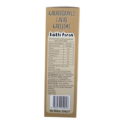 Tatlı Fırın Karabuğdaylı Lavaş Karışımı