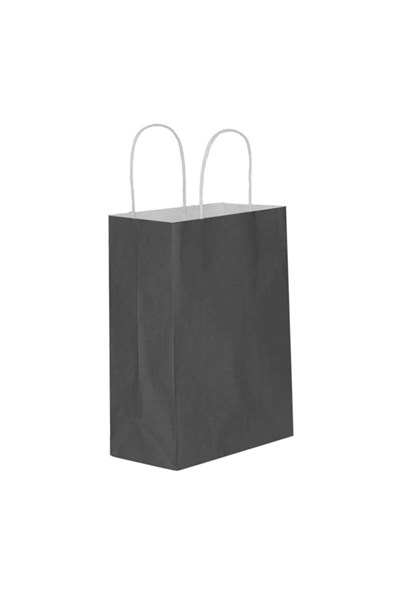 Tatlı Günler 5 Li Büyük Boy 31x41 Cm Büküm Saplı Kağıt/Karton Çanta-poşet Siyah