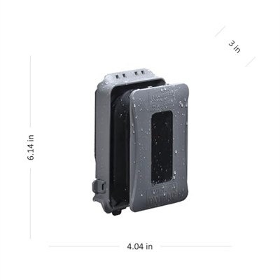 TayMac ML500G Tek Takım Yatay/Dikey Montaj Hava Koşullarına Dayanıklı Genişletilebilir Düşük Profil Kullanım Sırasında Ekstra Hizmet Kapağı, Gri Kaplama