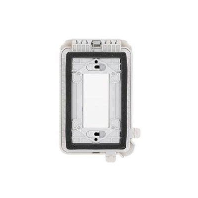 TayMac ML500W Tek Takım Yatay/Dikey Montaj Hava Koşullarına Dayanıklı Genişletilebilir Düşük Profil Kullanımdayken Ekstra Görev, 15A, Beyaz