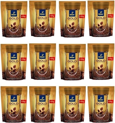 Tchibo Gold Selection Çözünebilir Kahve Ekonomik Paket 150 Gr 12Li