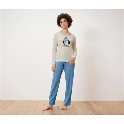 Tchibo Kadın Pijama, Basic Penguen
