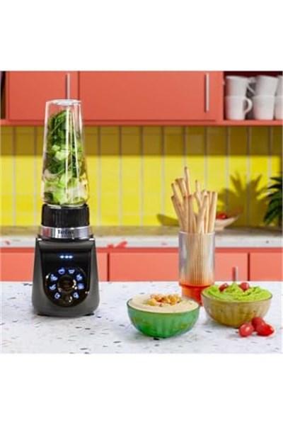 Tefal Blend Up 0,85 Litre 8 Programlı Güçlü 1000 Watt Mini Smoothie Blender - Mavi