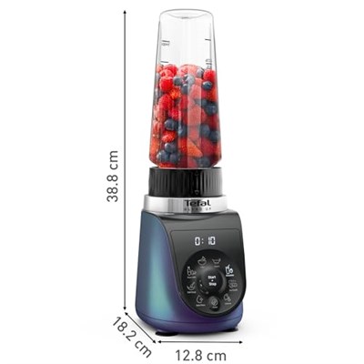 Tefal Blend Up 0,85 Litre 8 Programlı Güçlü 1000 Watt Mini Smoothie Blender - Mavi