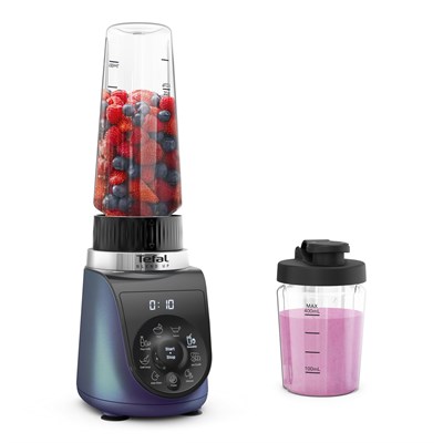 Tefal Blend Up 0,85 Litre 8 Programlı Güçlü 1000 Watt Mini Smoothie Blender - Mavi