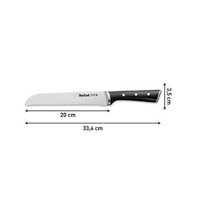 Tefal Ice Force Ekmek Bıçak - 20 cm - Seçenekler: 7 cm, 9 cm, 11 cm, 20 cm, 9x11x18x20x20 cm, 11-teilig...
