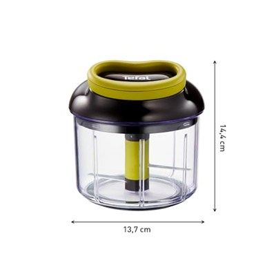 Tefal Rondo Manuel Doğrayıcı 900ml | Yeşil-Siyah | Sebze Soğan Doğrayıcı| Pratik rondo