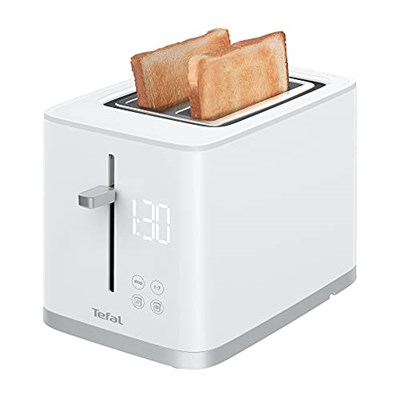 Tefal TT6931 Sense Ekmek Kızartma Makinesi | 7 Kızartma Kademesi | Dijital Ekran | Geri Sayım | Isınma/Buz Çözme | Kırıntı Tepsisi | Durdurma Tuşu | Beyaz